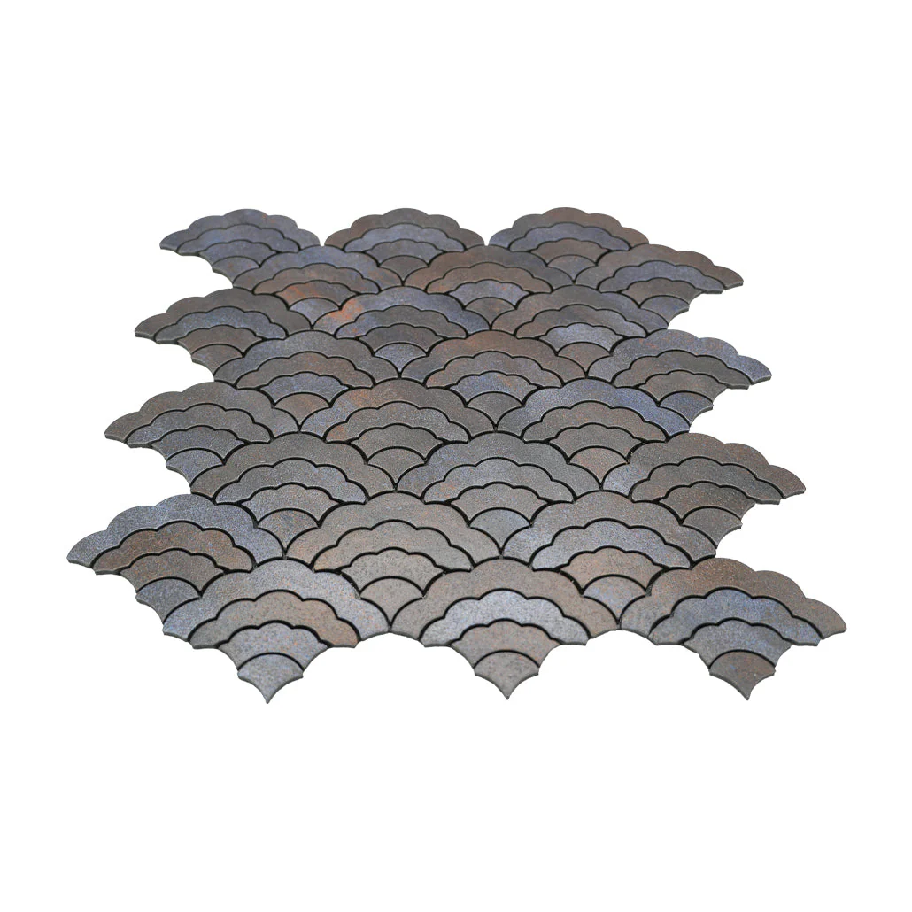 Crédence adhésive | Éventail Anthracite | 26,8×28,1 cm - Image 4