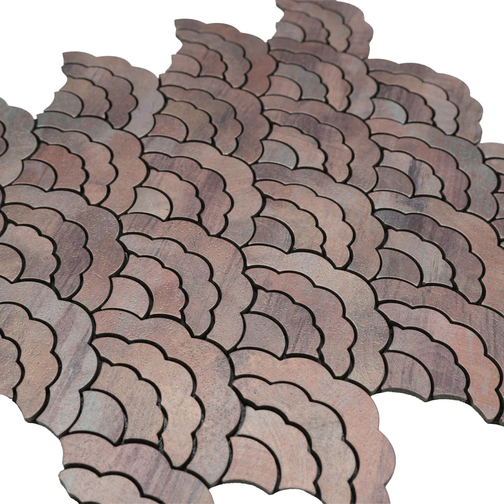Crédence adhésive | Éventail Mauve | 26,8×28,1 cm - Image 8