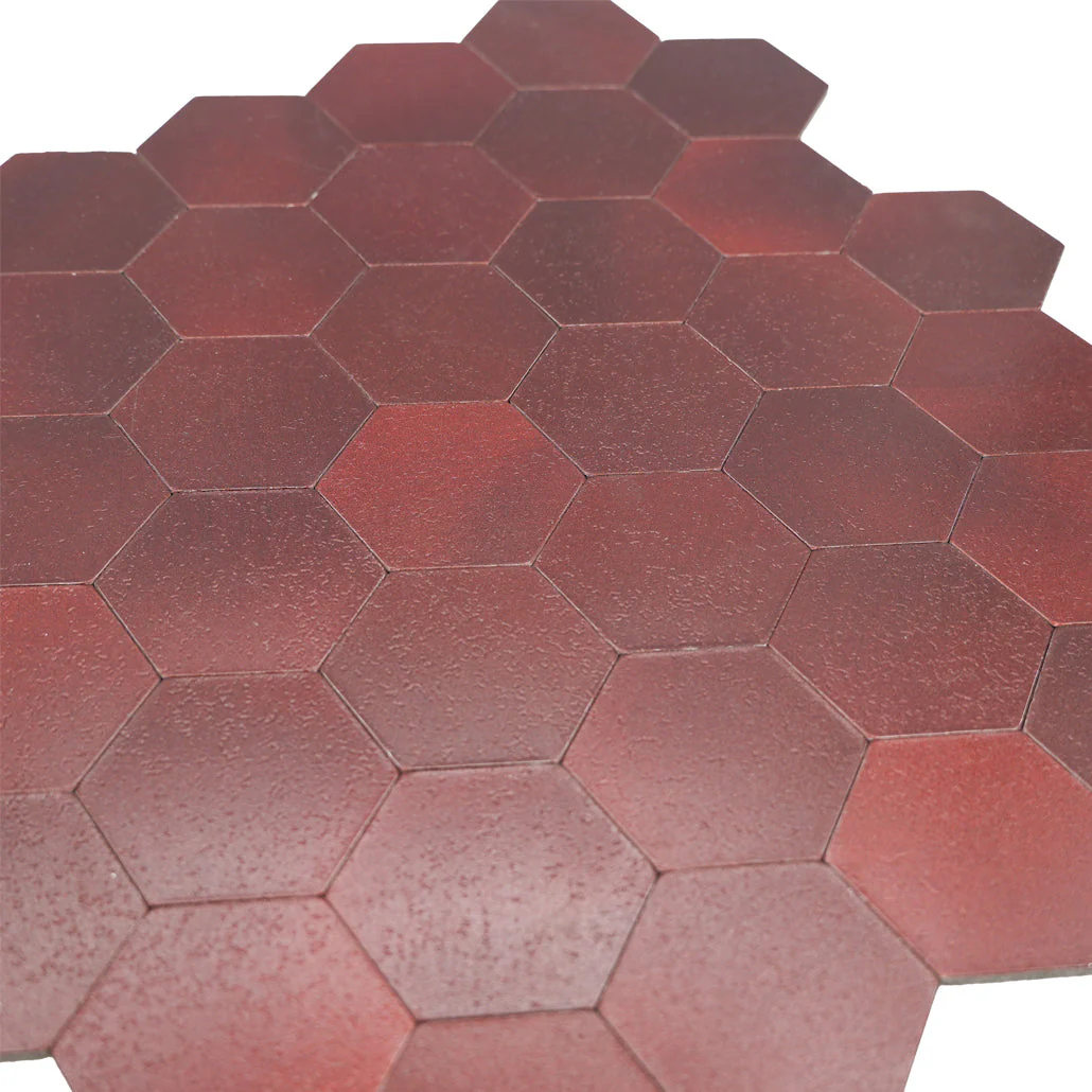 Crédence adhésive | Hexagone Bordeaux | 28,8×29,2 cm - Image 8