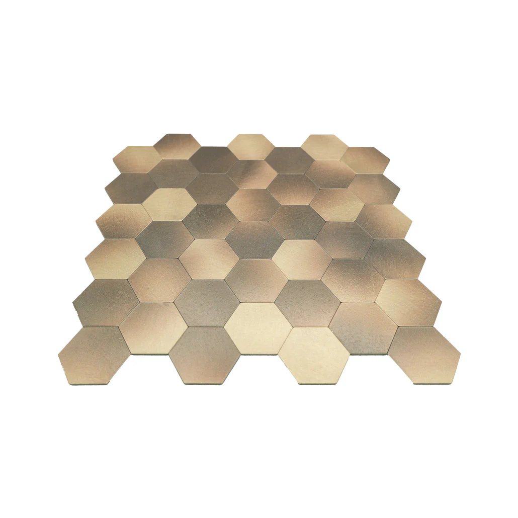 Crédence adhésive | Hexagone Or | 28,8×29,2 cm - Image 6