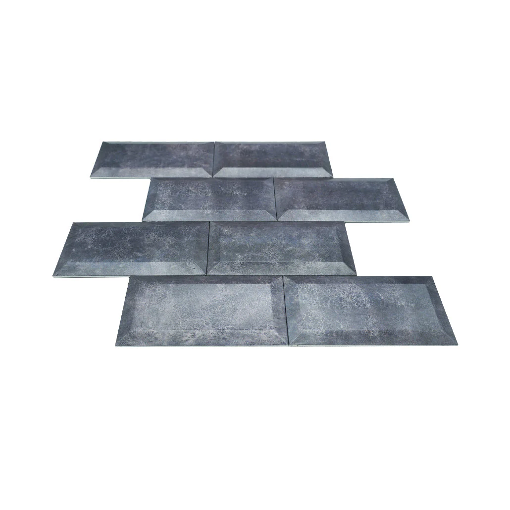 Crédence adhésive | Métro 3D Gris-bleu | 30,5×30,5 cm - Image 4