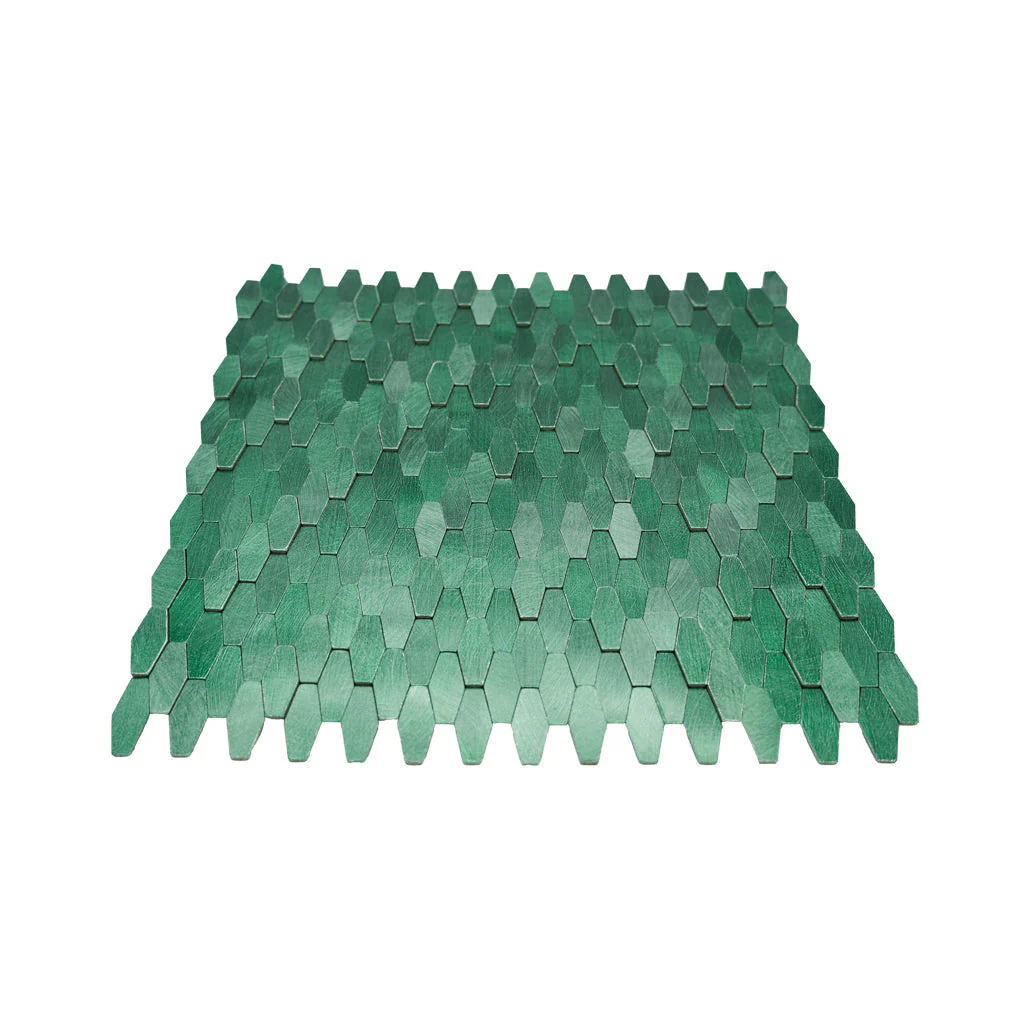 Crédence adhésive | Picket 3D Vert foncé | 31×30 cm - Image 4