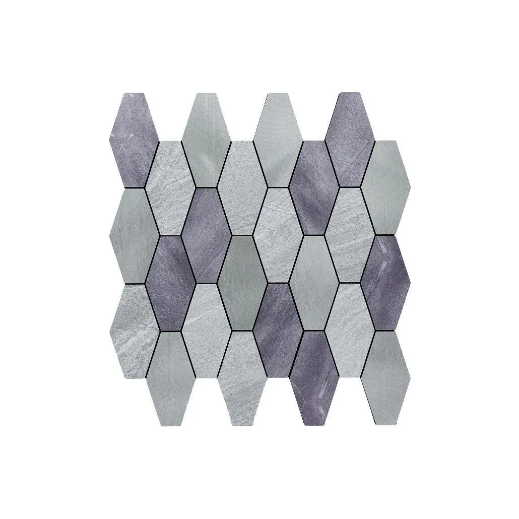Crédence adhésive | Picket Gris | 30×30 cm - Image 2