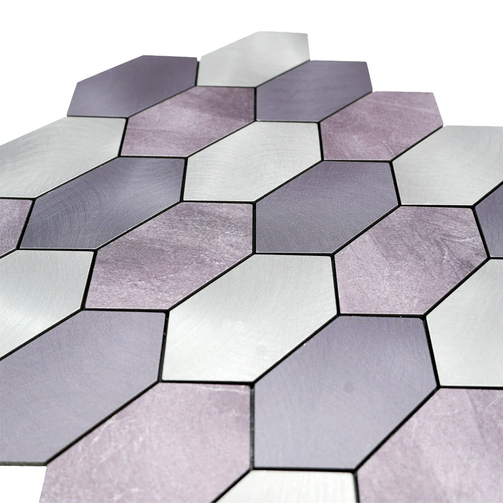 Crédence adhésive | Picket Mauve | 30×30 cm - Image 8