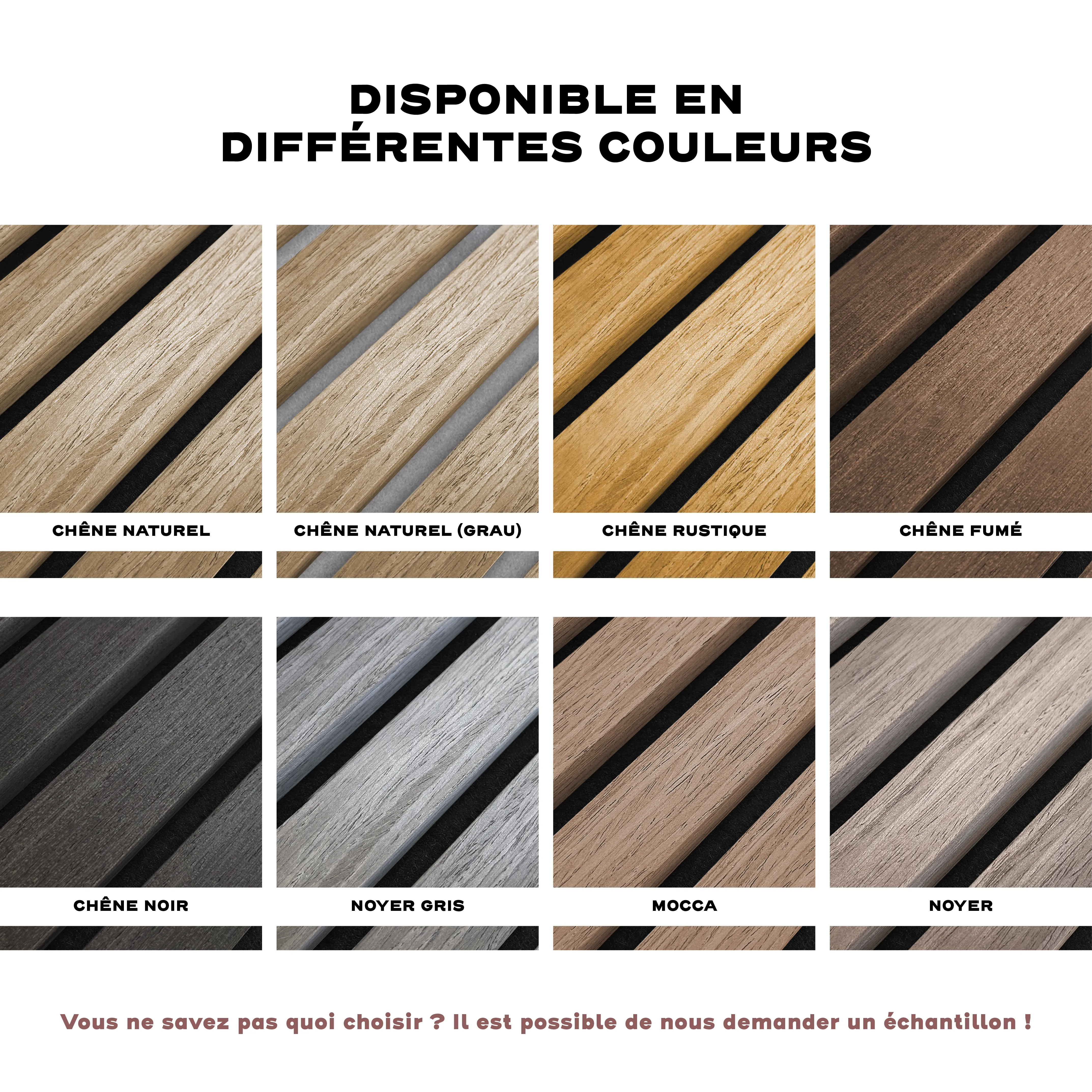 Échantillon | Noyer Gris | Panneau acoustique en bois - Image 4