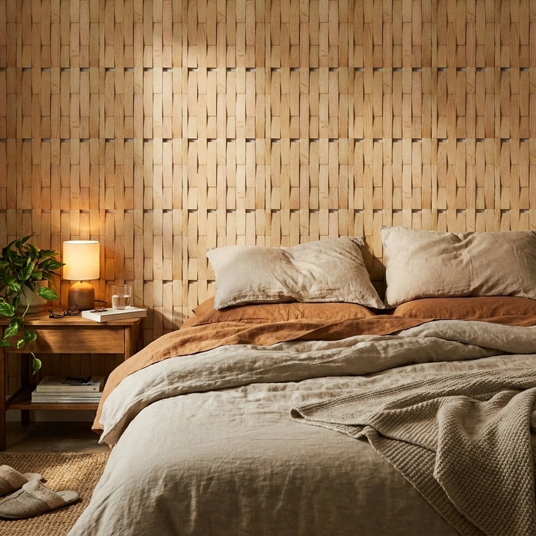 Panneau Bois Décoratif Mural | Chêne Clair | 30×30 cm - Image 7