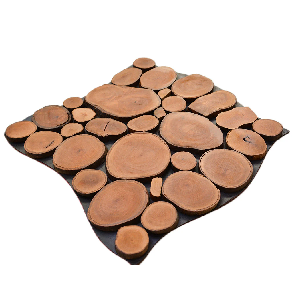 Panneau Bois Décoratif Mural | Litchi | 30×30 cm - Image 4