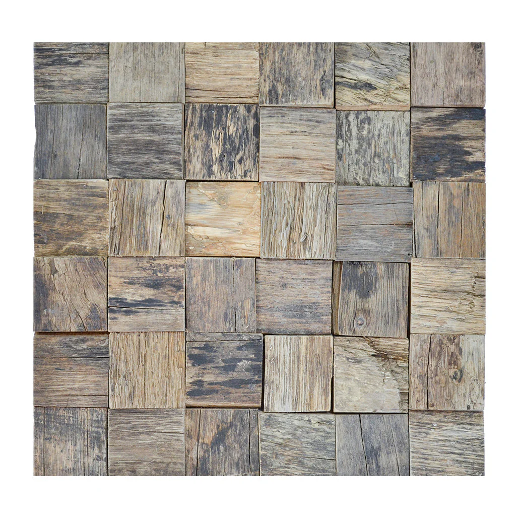 Panneau Bois Décoratif Mural | Marine Shipwood | 30×30 cm - Image 2