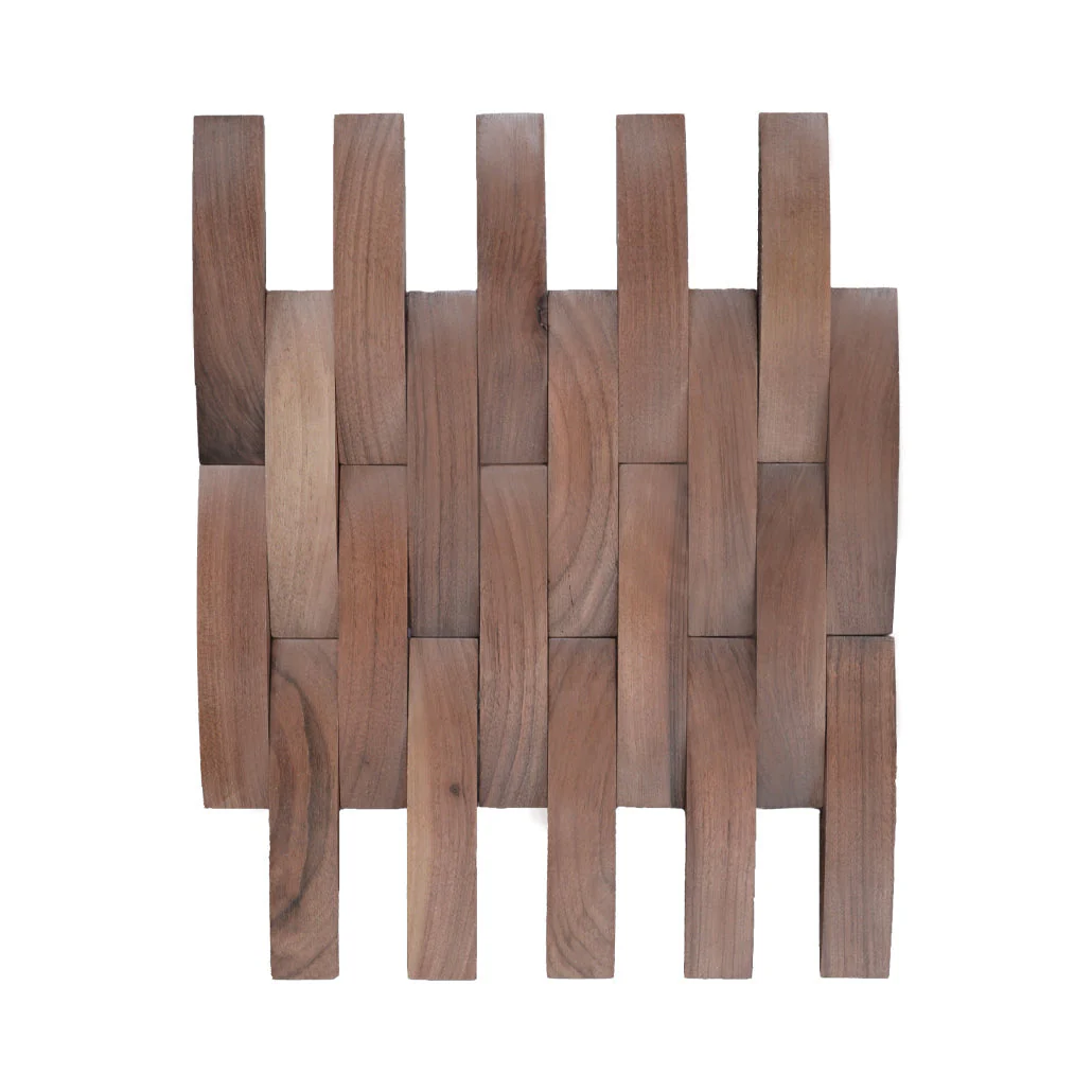 Panneau Bois Décoratif Mural | Noyer Deep Dusk | 30×30 cm - Image 2