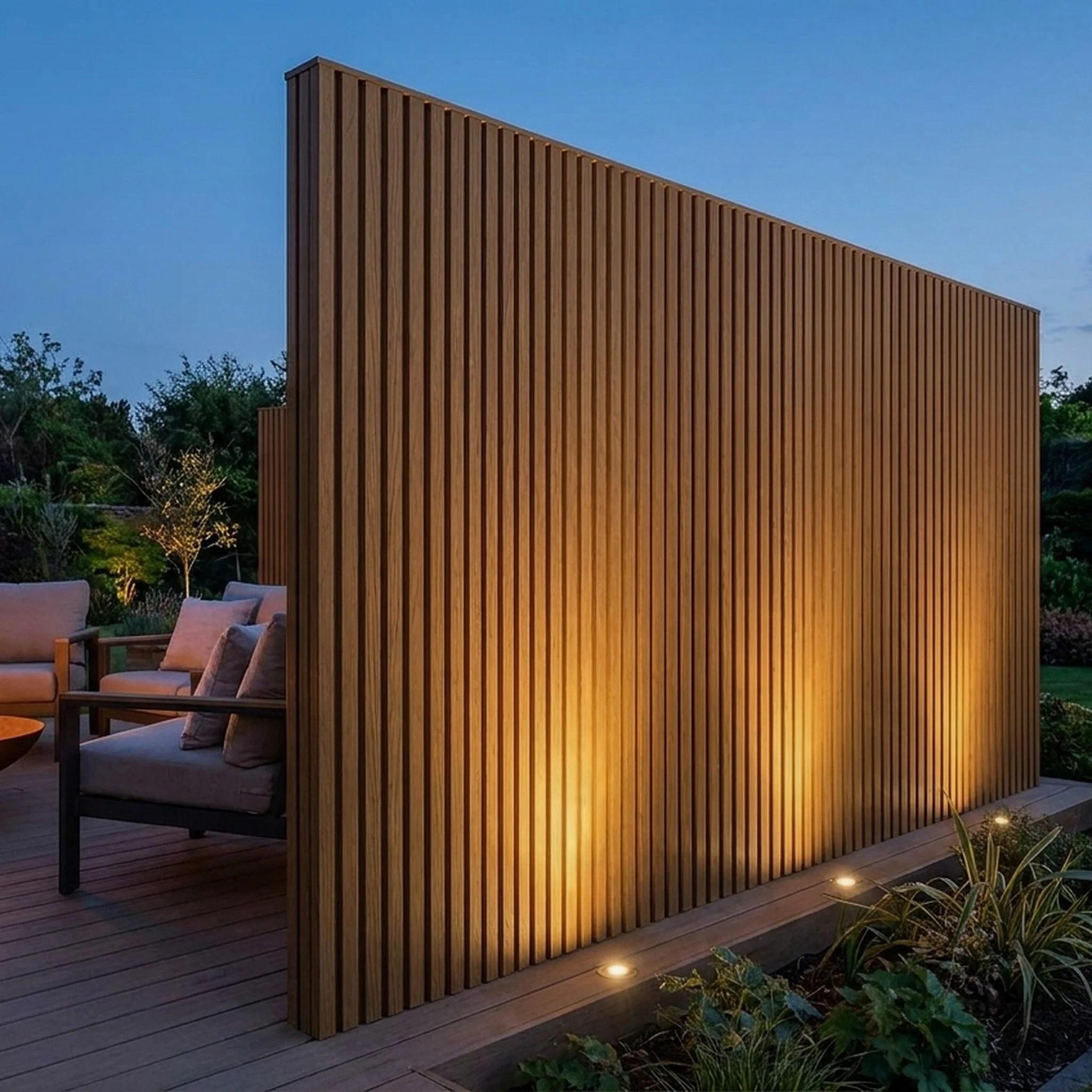 Panneau Bois Extérieur Chêne 290CM | Façade | Jardin | Texture 3D - Image 10