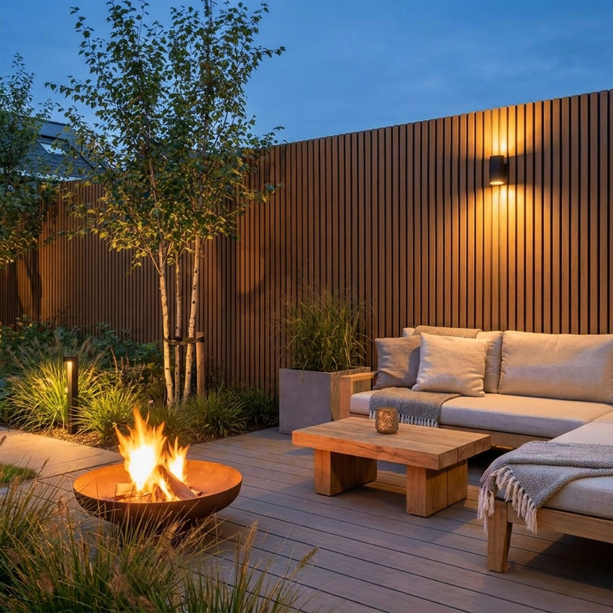 Panneau Bois Extérieur Chêne 290CM | Façade | Jardin | Texture 3D - Image 7