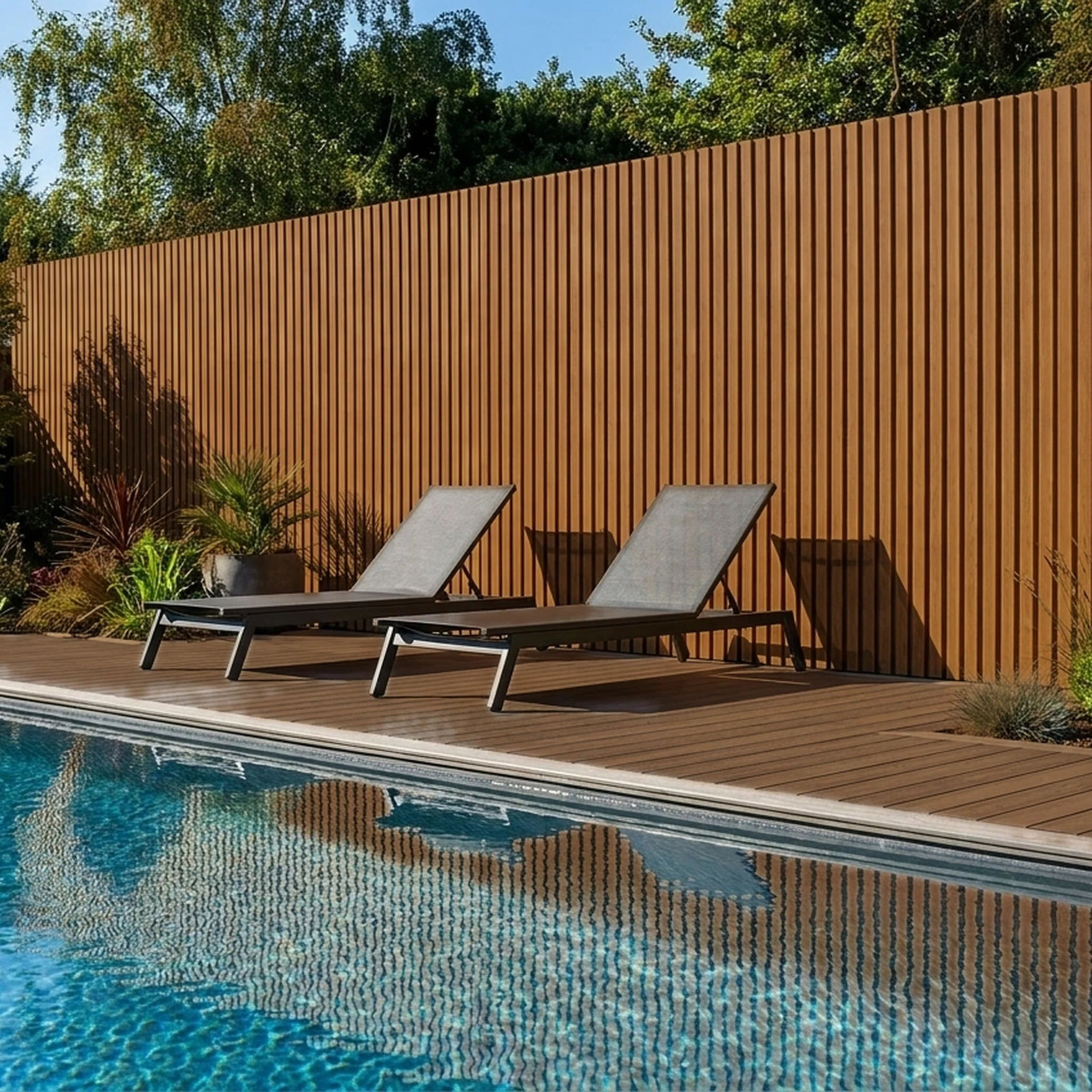 Panneau Bois Extérieur Chêne 290CM | Façade | Jardin | Texture 3D - Image 8