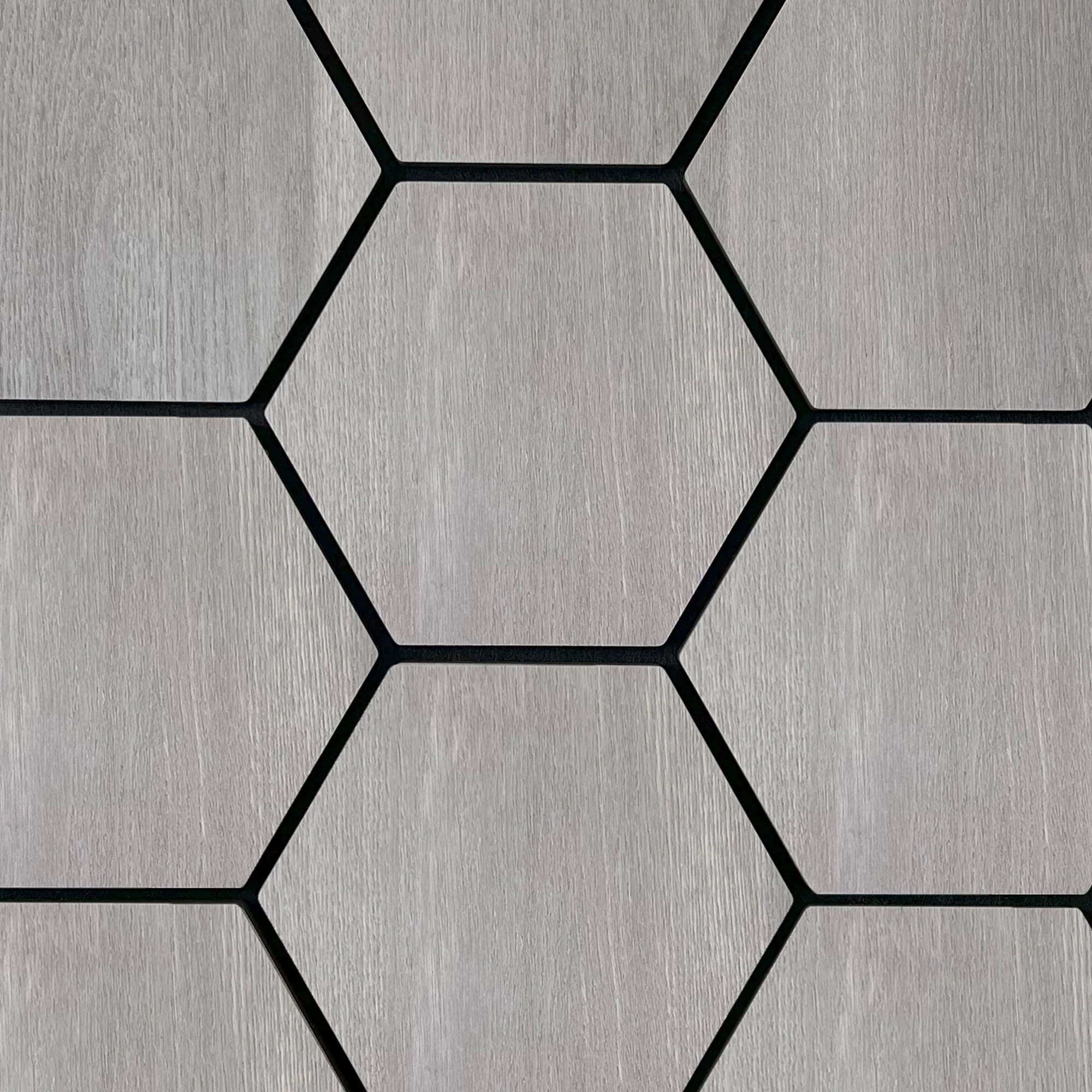 Panneau Mural Hexagonal | Noyer Gris 81 cm | Acoustique - Image 2